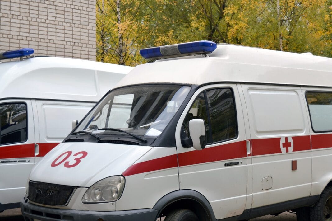 Ambulance de secours dans la commune de Kouba en Algérie.