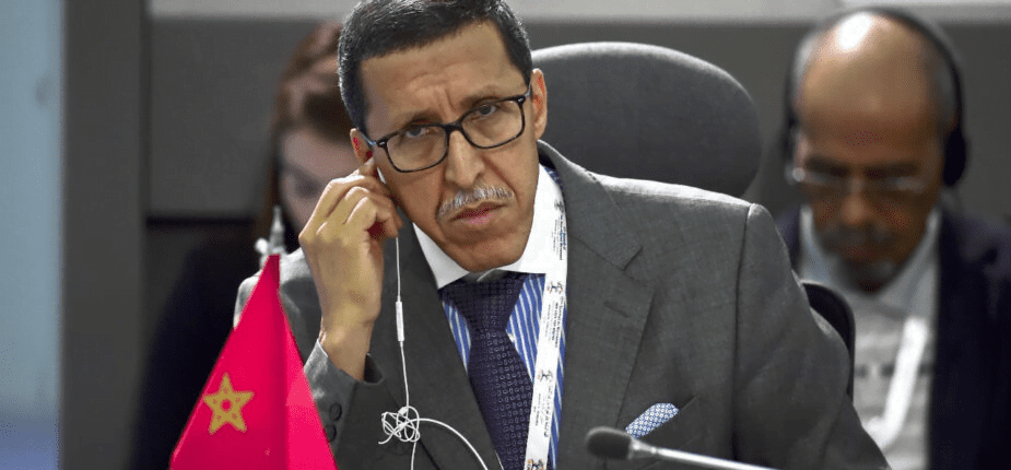 Diplomate marocain lors d'une réunion sur le Sahara marocain.