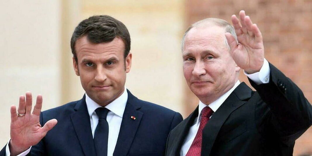 Macron et Poutine lors d'une rencontre diplomatique sur l'Ukraine.