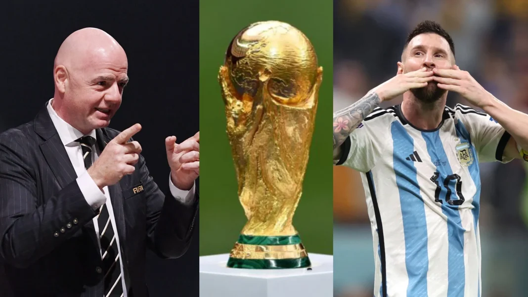 Infantino et Messi, deux figures clés du football mondial.