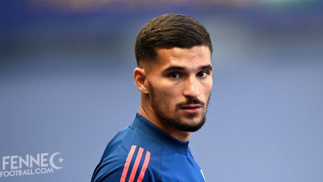 Houssem Aouar, footballeur, en Algérie, image de sport.