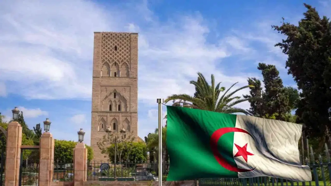 Tour historique de la Kasbah d'Alger avec drapeau algérien.
