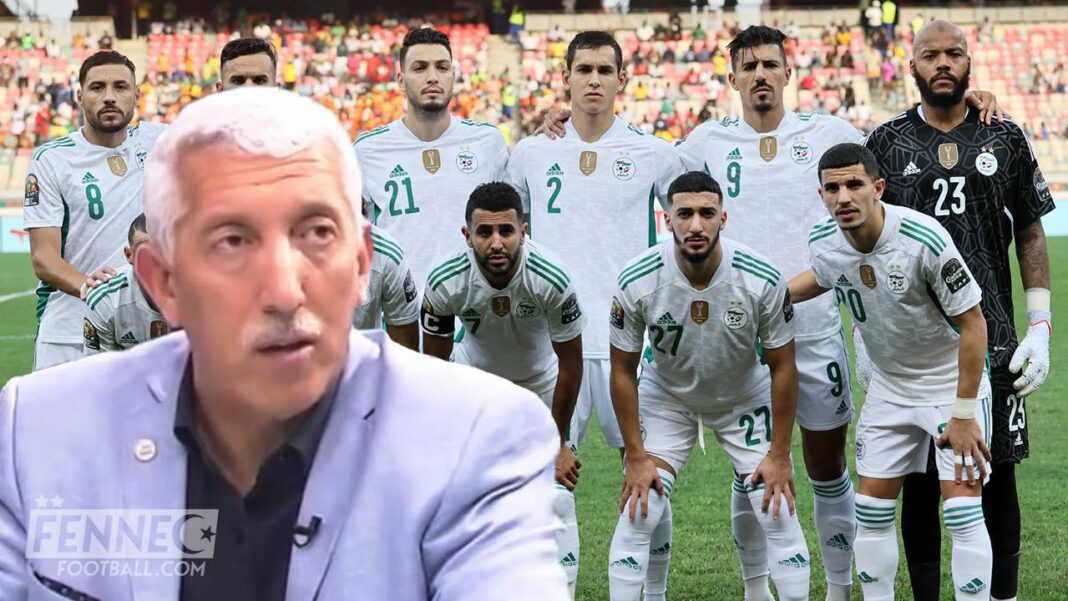 L'équipe nationale d'Algérie en préparation pour un match important.
