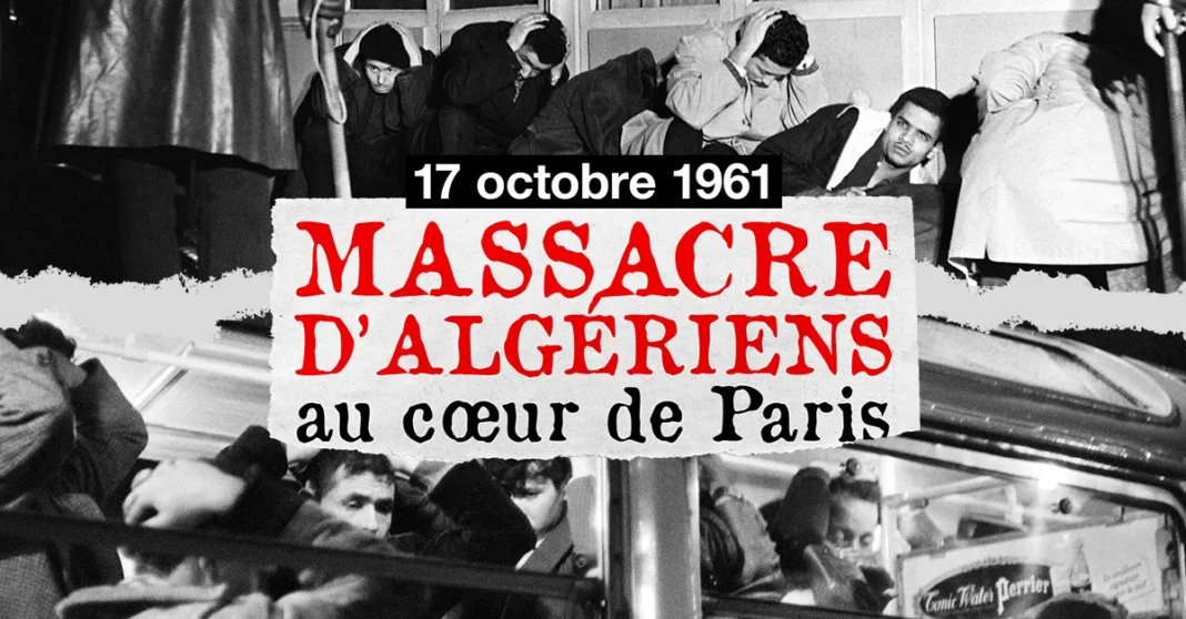 Hommage aux Algériens de 1961 à Paris Souvenir du massacre d'Algériens à Paris en 1961, commémoration.
