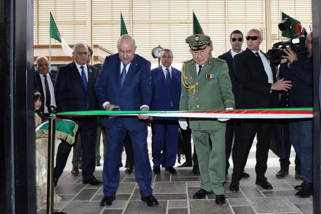 Inauguration officielle de la ligne ferroviaire Boughezoul-Djelfa en Algérie.