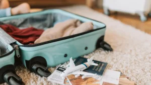 Le bagage passé sous scanner