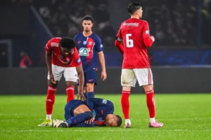 Mbappe blessé à la cheville