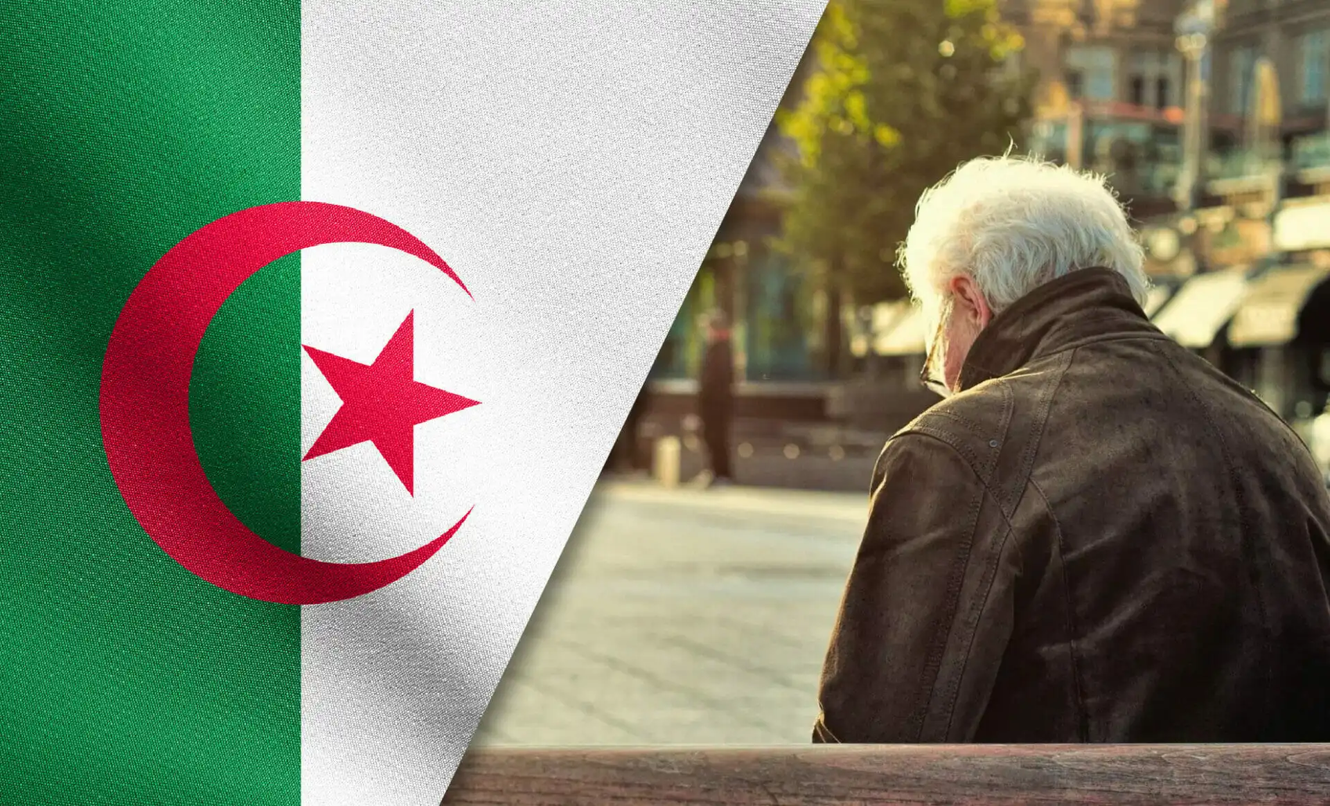 Vieillissement en Algérie, homme âgé seul, difficultés économiques.