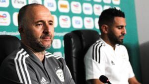 Emouvant! Riyad Mahrez adresse un message sublime plein de sens à Belmadi Hommage de Riyad Mahrez à Belmadi