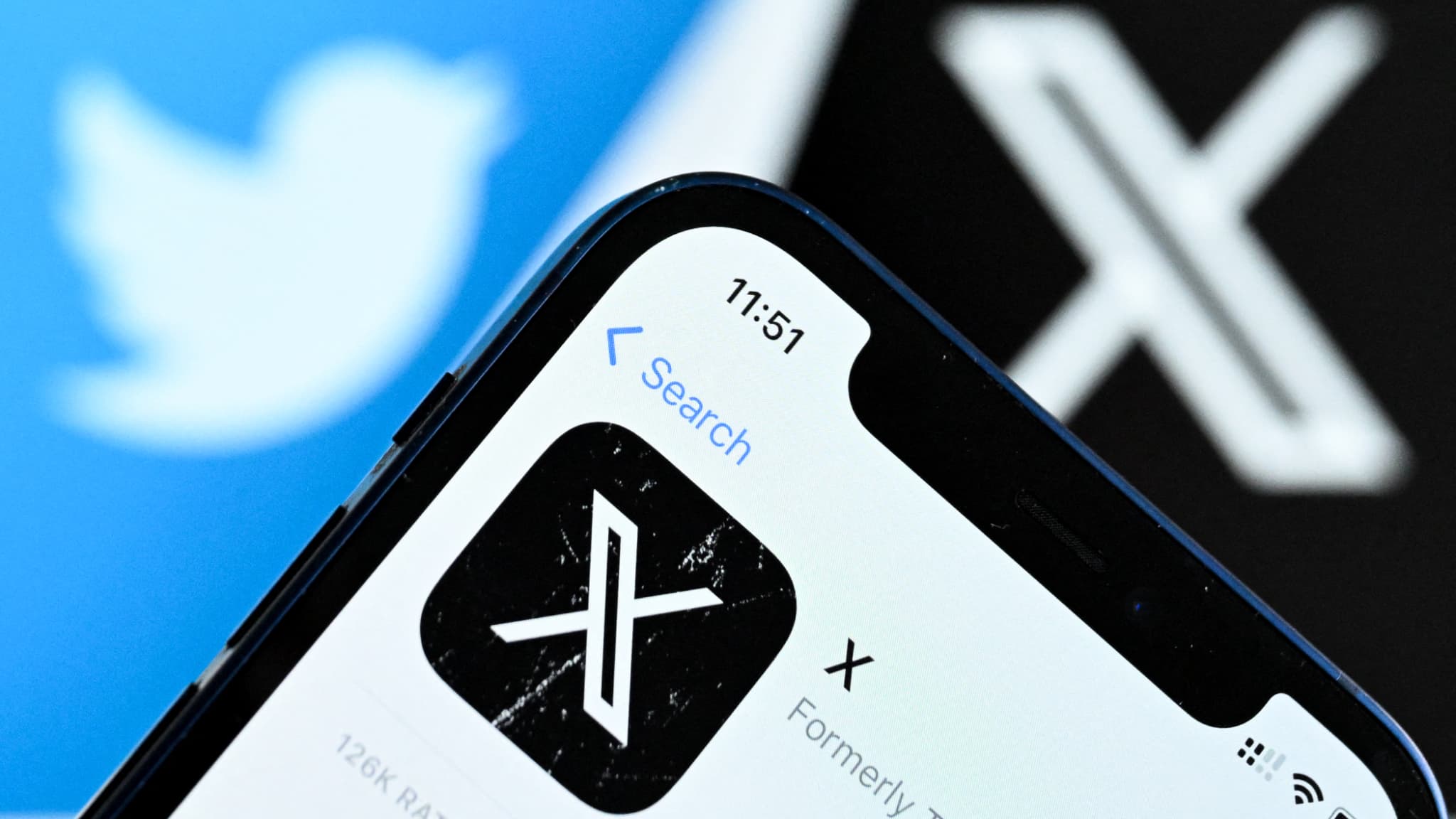 Capture d'écran de l'application X avec nouvelle fonction de blocage.