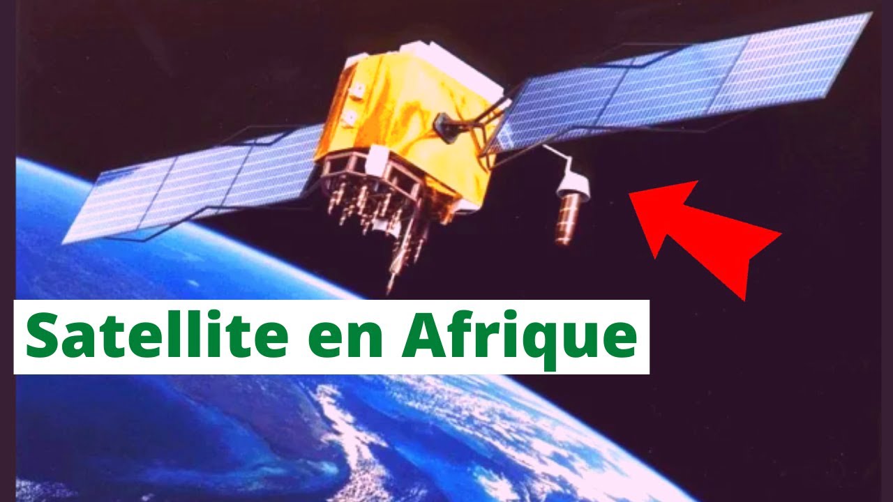 Satellite en orbite au-dessus de la Terre, illustrant la connectivité africaine.