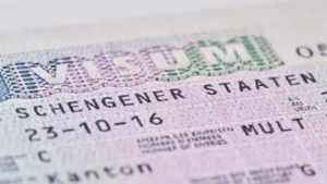 Visa Schengen avec système d'enregistrement de l'UE.