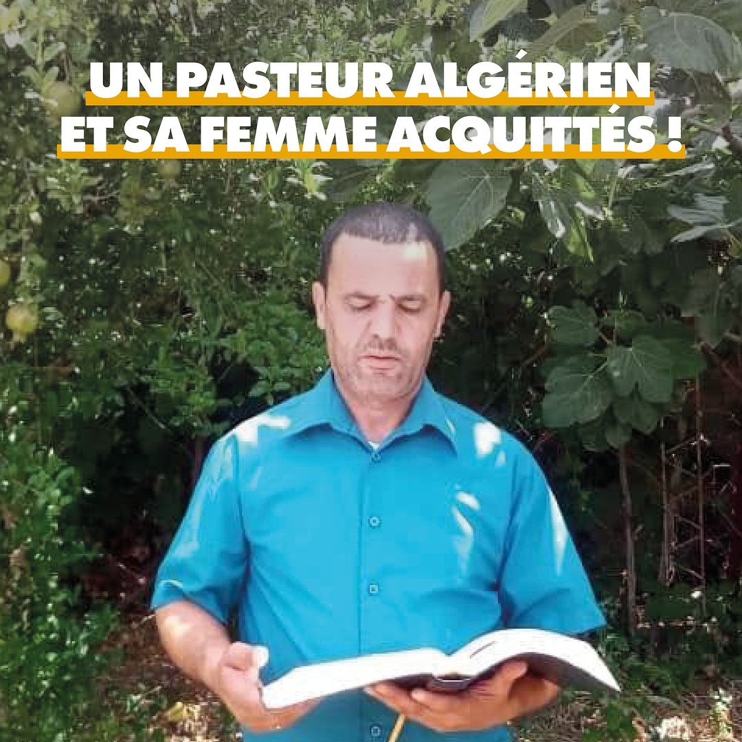 L'ONG Portes Ouvertes a annoncé, le 10 juillet, l'acquittement du pasteur Ahcene et de sa femme. Le couple, accusé d'avoir organisé un culte sans autorisation, risquait jusqu'à un an de prison