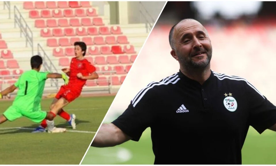 Adem Belmadi, entraîneur de football algérien, sur le terrain.