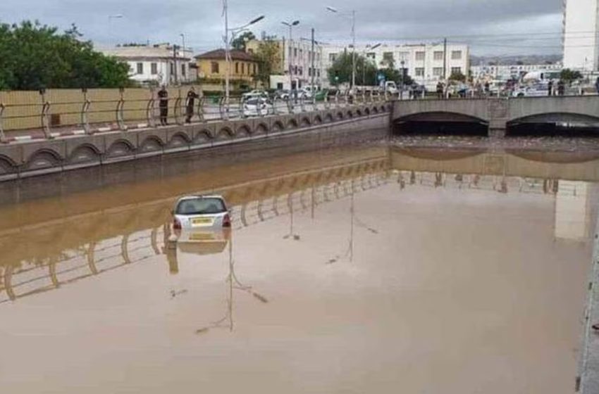 Inondations en Algérie : une victime emportée par un oued en crue Inondations en Algérie : une victime emportée par un oued en crue
