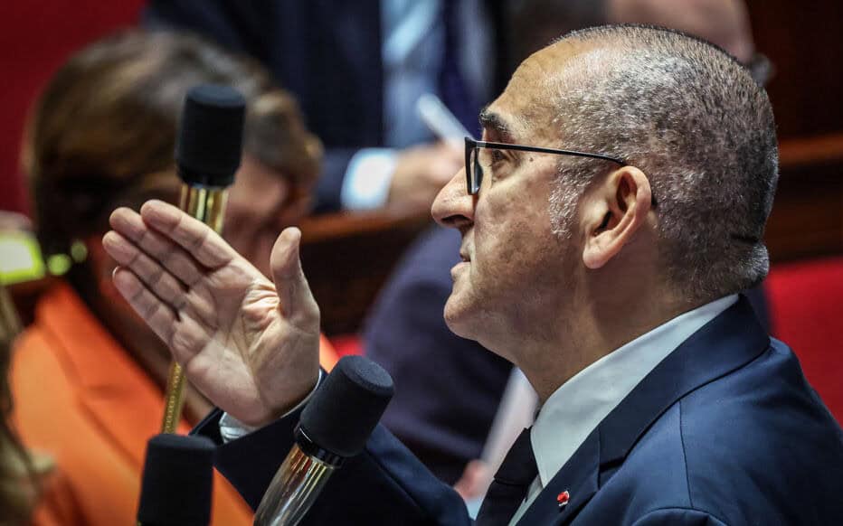 Laurent Nunez lors d'un discours à la Grande mosquée.