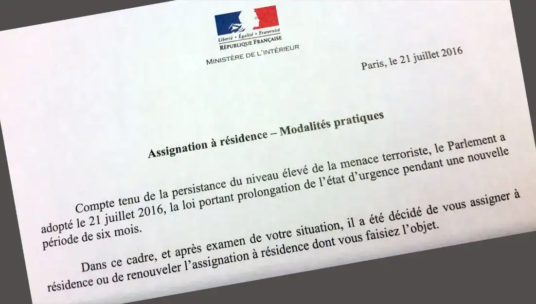 Justice française : un dossier d'assignation à résidence réexaminé Justice française : un dossier d'assignation à résidence réexaminé