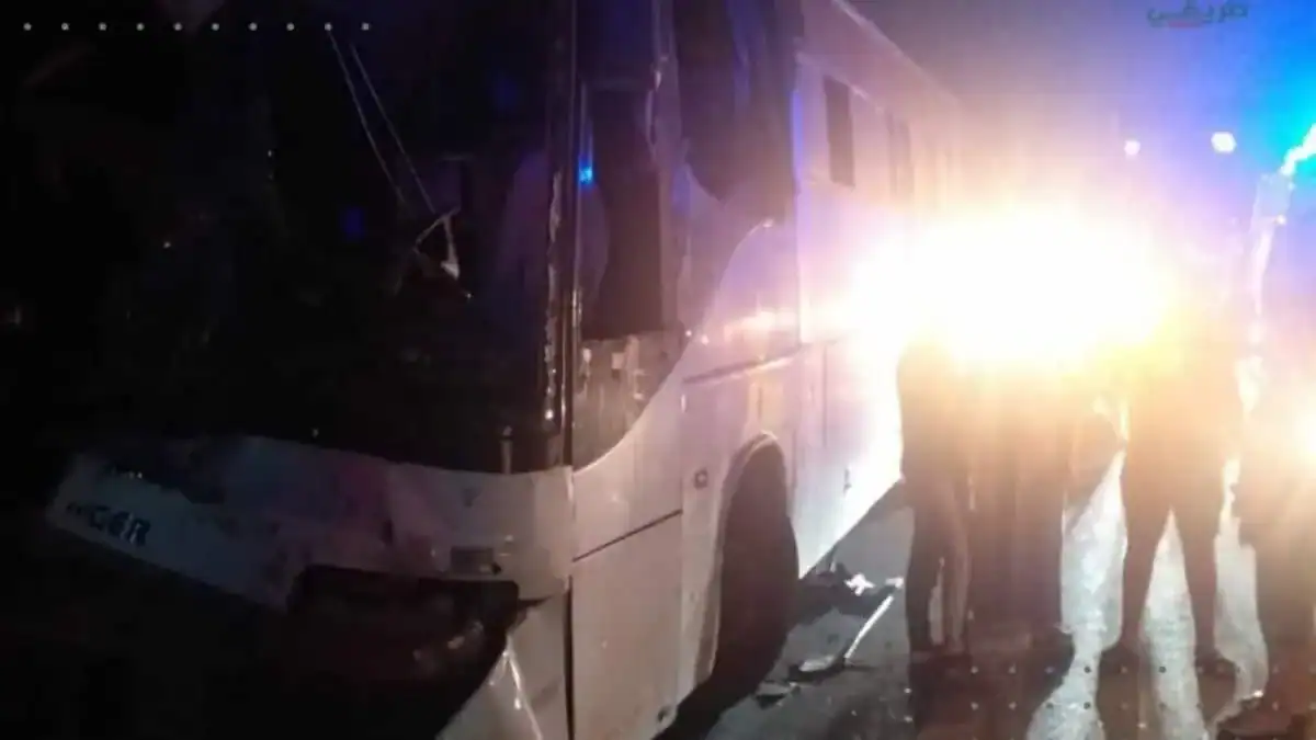 Bus accidenté en Algérie avec témoins sur place.