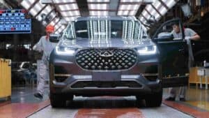 Chery en cours de fabrication dans une usine en Algérie.