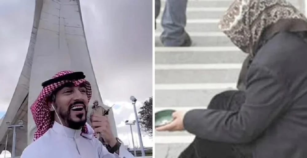 Un TikTokeur saoudien se livre sur la mendicité en Algérie Jeune homme saoudien souriant avec un téléphone à Riyad.