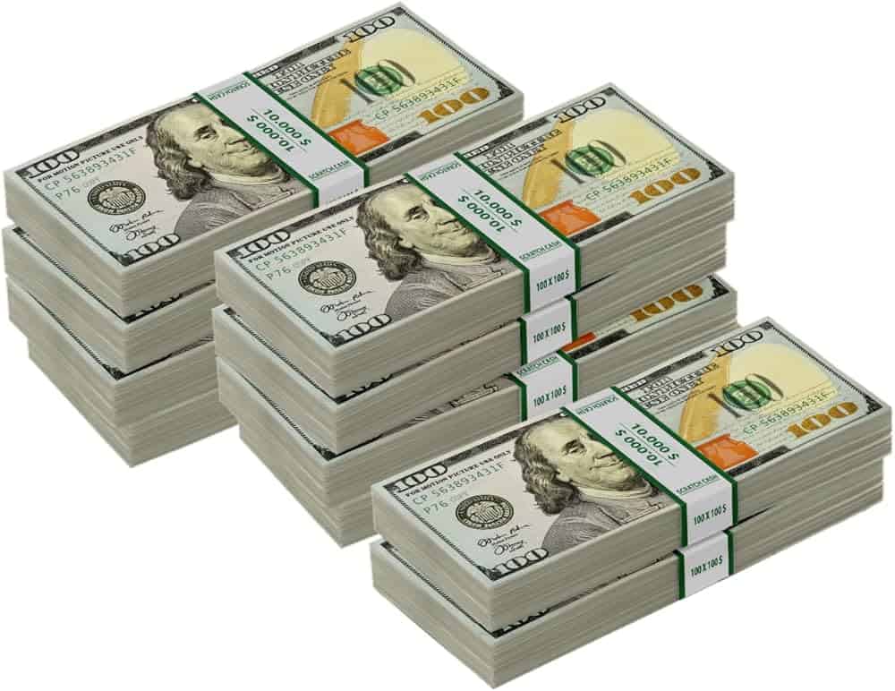 Faux billets de 100 dollars confisqués en Algérie.