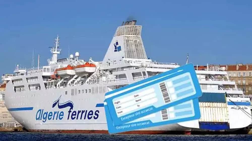 Ferry Algérie Ferries avec billets pour la diaspora.