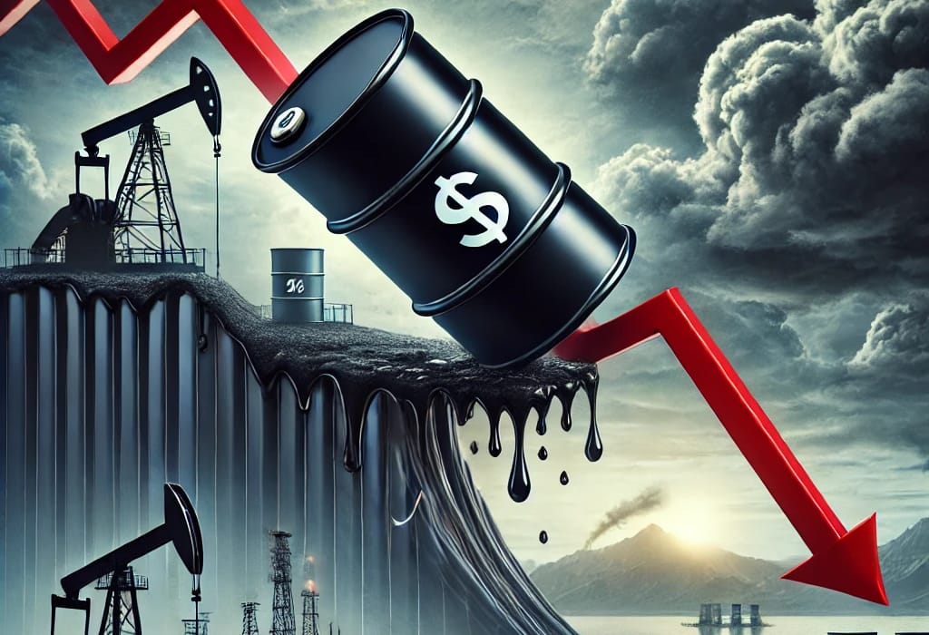 Chute du prix du pétrole avec impact économique mondial.