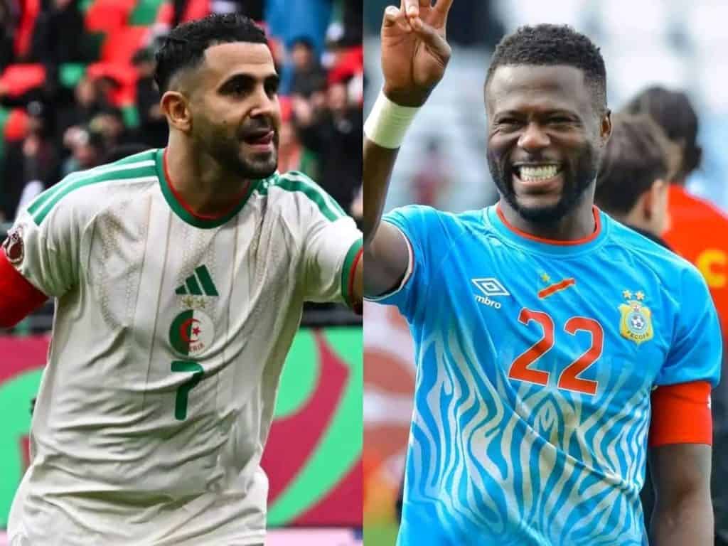 Joueurs algérien et congolais lors du match de la CAN 2025.