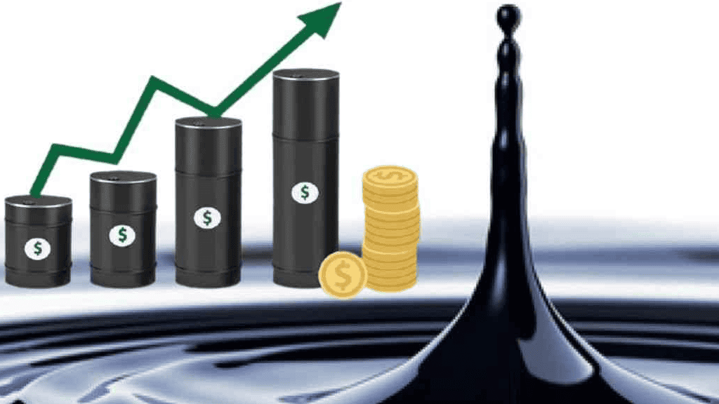 Graphique montrant la hausse des prix du pétrole en 2026.