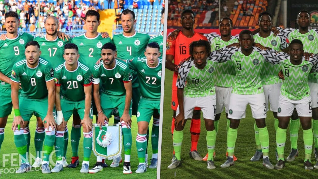 Coup de tonnerre ! Incertitude sur ce détail de la CAN 2023-match retour Algérie Niger Les joueurs algériens en tenue verte avant un match important.