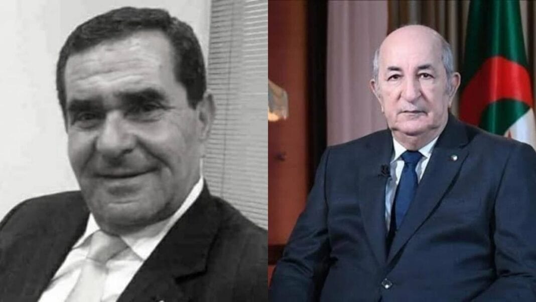 Tebboune présente ses condoléances à la famille du regretté Abderrahmane Mahdaoui.