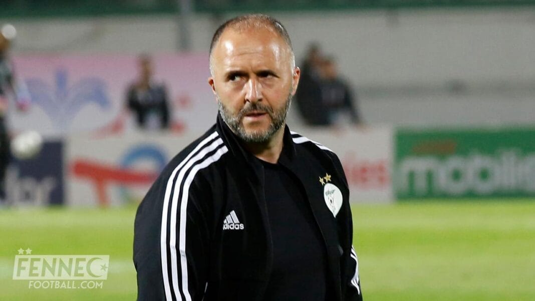Découvrez la grande décision de Belmadi après la défaite de l’équipe d’Algérie face à la Suède Belmadi, entraîneur de l'équipe d'Algérie, sur le terrain de football.