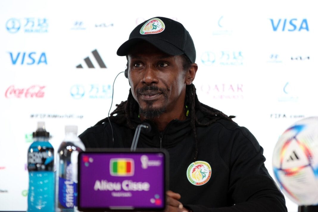 Sénégal: Aliou Cissé fait focus sur l’Equateur Aliou Cissé, entraîneur du Sénégal, lors d'une conférence de presse.