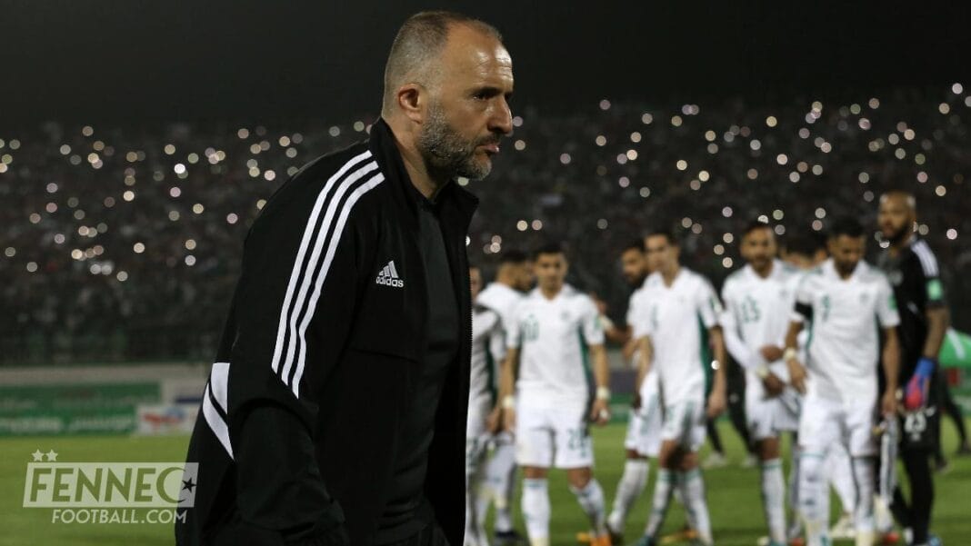 Belmadi menace de quitter son poste lors d'un match de football.
