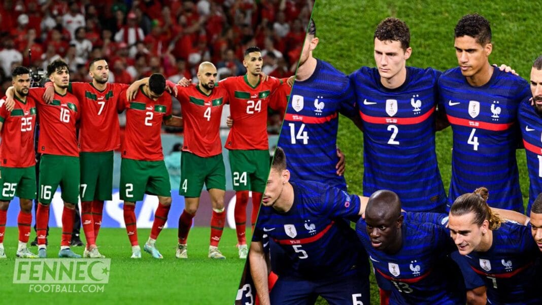 Mondial 2022 – Découvrez la scène incroyable qui s’est déroulée pendant Maroc France (Vidéo) Équipes nationales du Maroc et de la France avant le match.