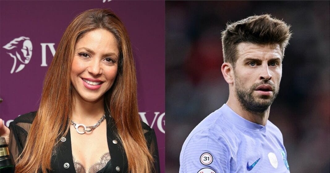 Shakira contre Piqué : la chanteuse place une sorcière sur sa terrasse en direction de ses beaux-parents Photo de Shakira et Gerard Piqué lors d'un événement sportif.