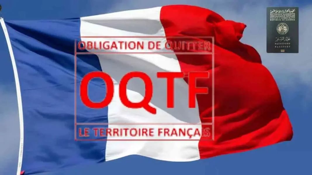 Drapeau français avec QR code et texte 