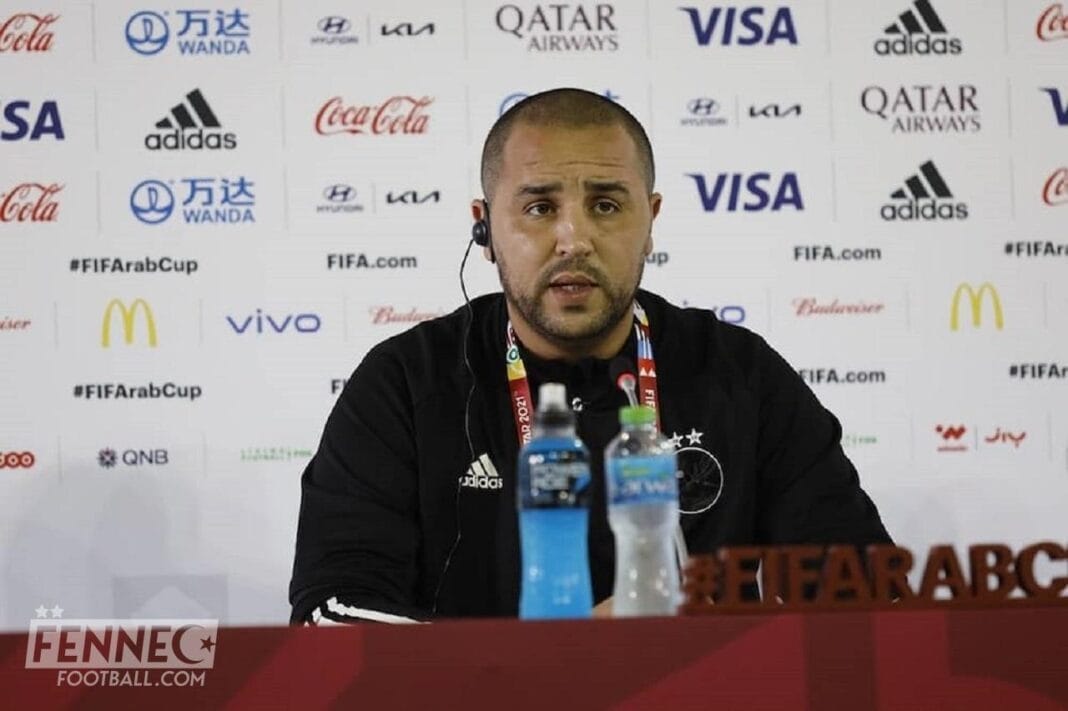 Maghrebactu, conférence de presse de Madjid Bougherra lors de la FIFA Arab Cup.