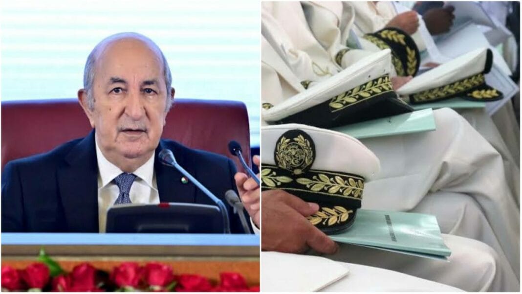 Tebboune lors d'une réunion avec des Walis en Algérie.