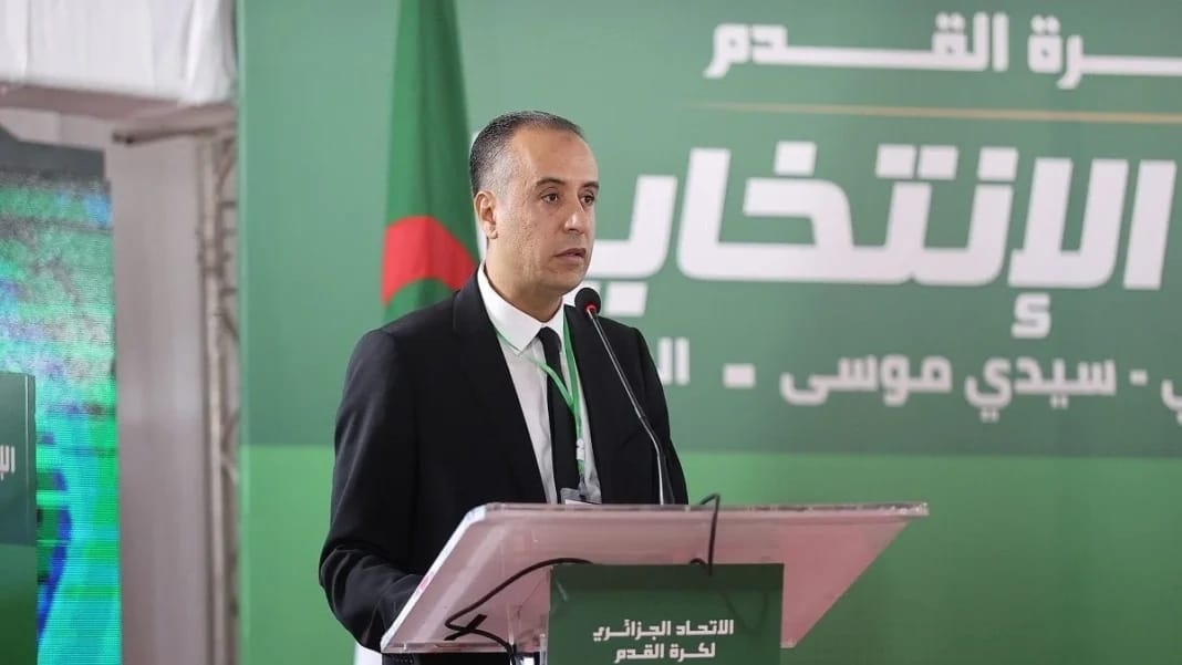 Walid Sadi lors de sa présentation en tant que président de la FAF.