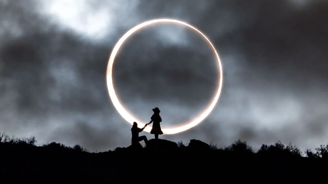 Éclipse solaire du 14 octobre 2023 : Revivez l’évènement à travers des Photos exceptionnelles Cercle de soleil lors de l'éclipse solaire du 14 octobre 2023.
