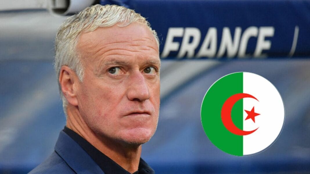 Didier Deschamps critique la sélection algérienne lors d'une conférence de presse.