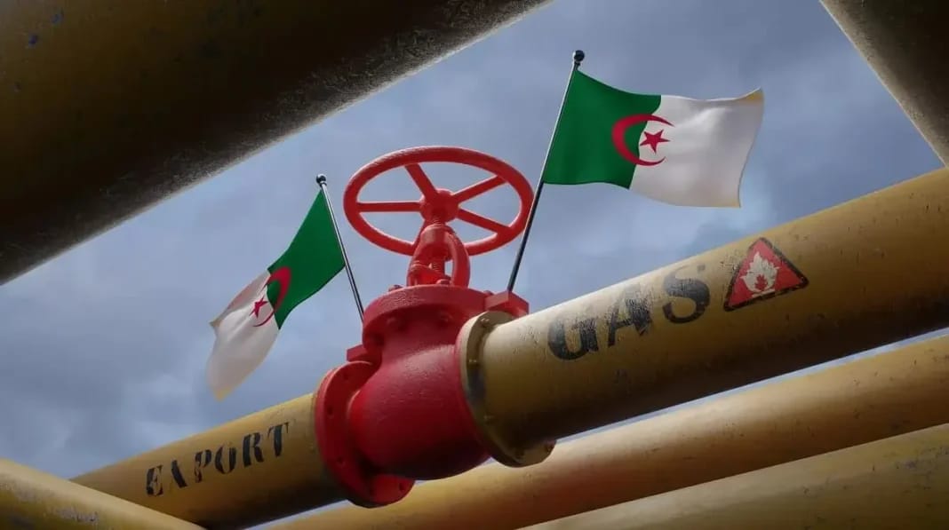 2024 : L’Algérie, Leader des Approvisionnements Gaziers de l’Espagne Gazoduc avec drapeaux algériens et valve rouge.