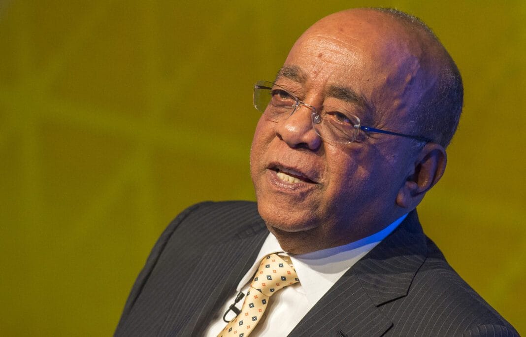 Mo Ibrahim lors d'une interview sur la corruption et l'État en Afrique.