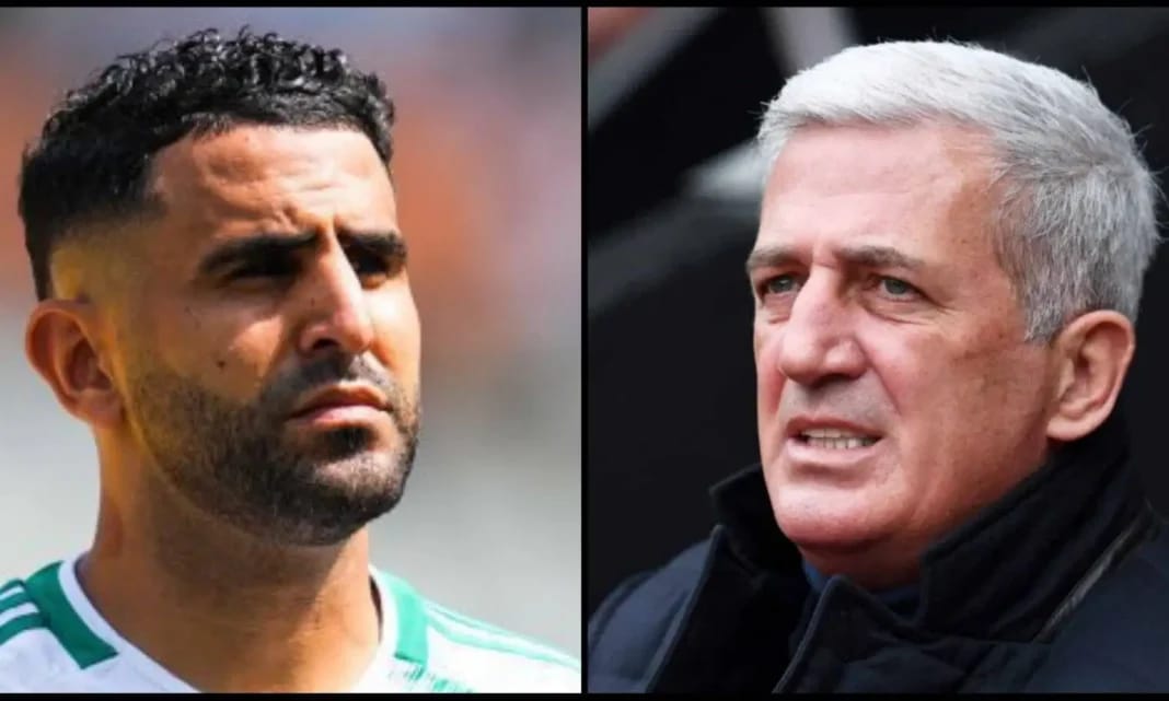 Découvrez l’incroyable accord entre Riyad Mahrez et Vladimir Petkovic Riyad Mahrez et Vladimir Petkovic lors d'une rencontre sportive.