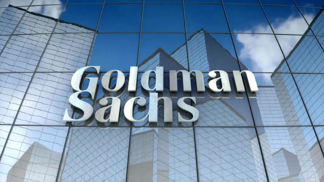 Analyse sur IBERDROLA SA : Goldman Sachs Maintient son Opinion Acheteuse Logo de Goldman Sachs sur un bâtiment en verre moderne.