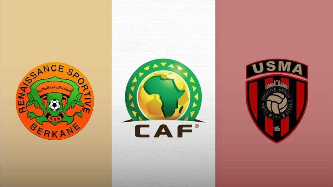 Logos des fédérations de football africaines Logos de la CAF, de la Fédération algérienne et de l'USMA.