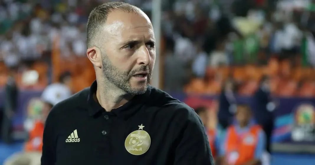 Du lourd! Une équipe qui jouera l’Euro 2024 fait les yeux doux à Djamel Belmadi Djamel Belmadi, entraîneur de football algérien, sur le terrain.