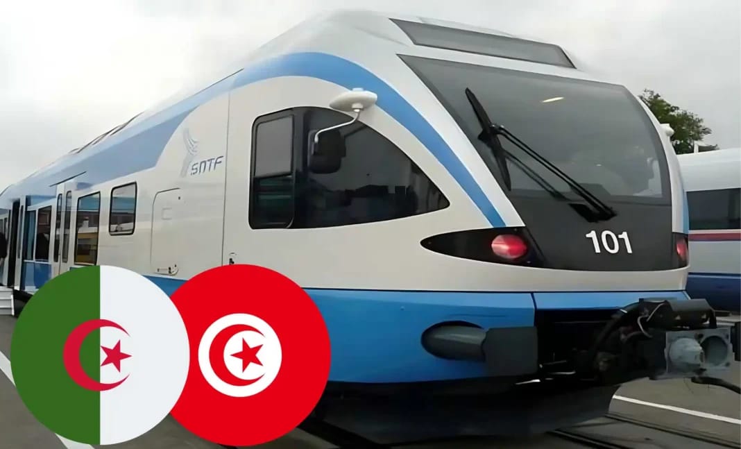 Train moderne reliant l'Algérie et la Tunisie, lancement prévu en juillet 2024.