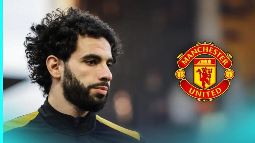 Rayan Ait-Nouri en action Rayan Ait-Nouri, joueur de Wolverhampton, lors d'un match de football.